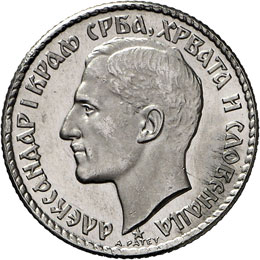 Alexandre I, 1921-1934.  20 Dinara ... 