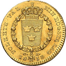 Charles XIII, 1809-1818.  Ducat ... 