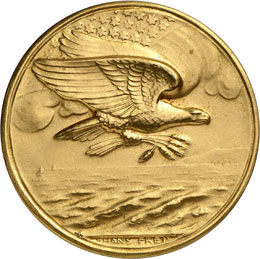SUISSE / USA - Médaille en or ... 