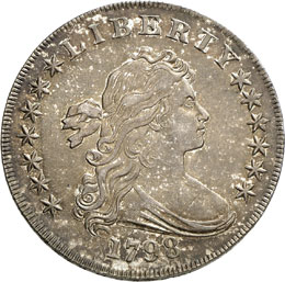 1 Dollar Draped Bust 1798.  ... 