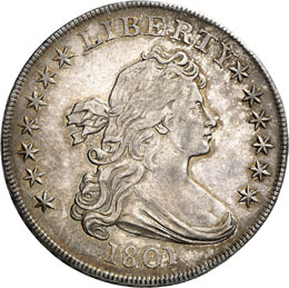 1 Dollar Draped Bust 1801.  ... 