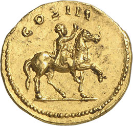 Hadrien 117-138.  Aureus 125-128.  ... 