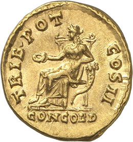 Aelius César 136-138.  Aureus ... 