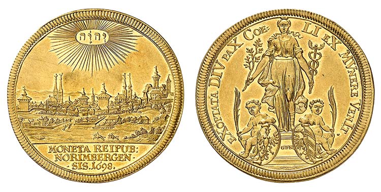 Nuremberg - 5 Ducats 1698, ... 