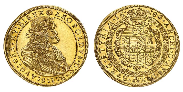 Léopold I, 1657-1705.  6 Ducats ... 