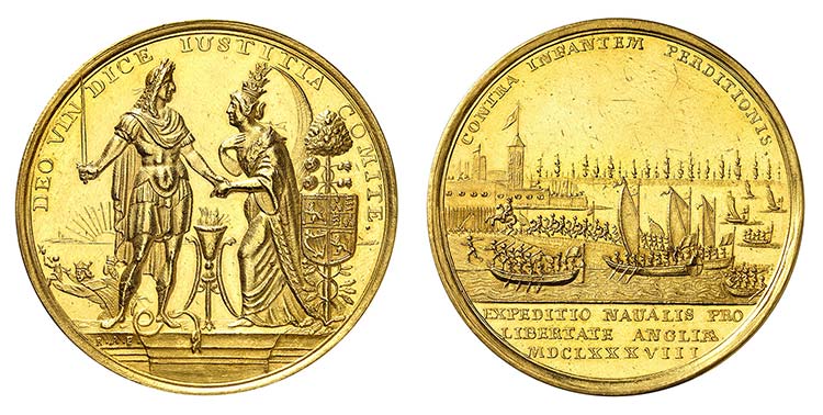 Jacques II, 1685-1688.  Médaille ... 