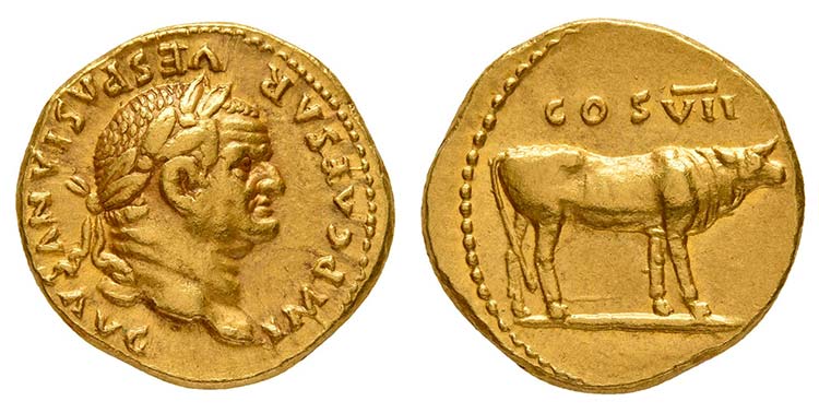 Vespasien 69-79. Aureus 76. IMP ... 