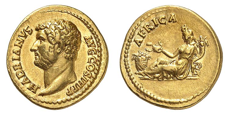 Hadrien 117-138. Aureus 114-138. ... 