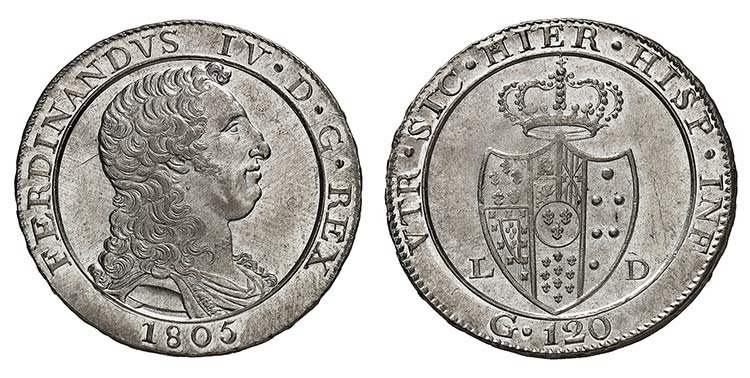 Naples - Royaume - Ferdinand IV, ... 