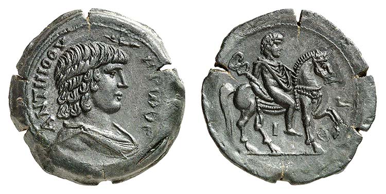 Antinoos † 130 ap. J.-C. Drachme ... 