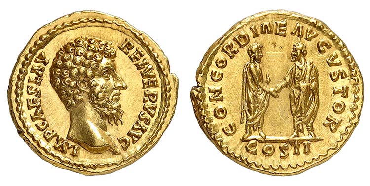Lucius Verus 161-169. Aureus 161. ... 