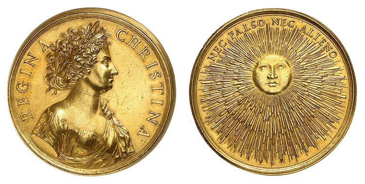 Christine, 1632-1654.  Médaille ... 