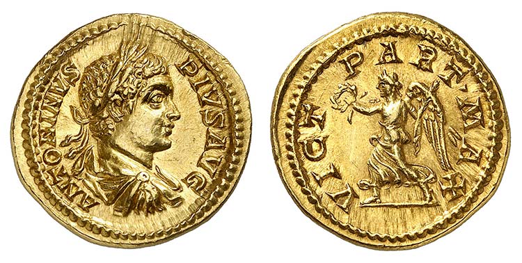 Caracalla 198-217. Aureus 201-206. ... 