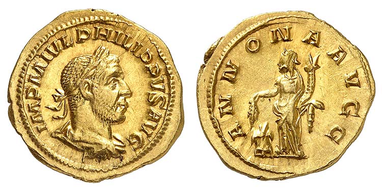 Philippe I 244-249. Aureus ... 