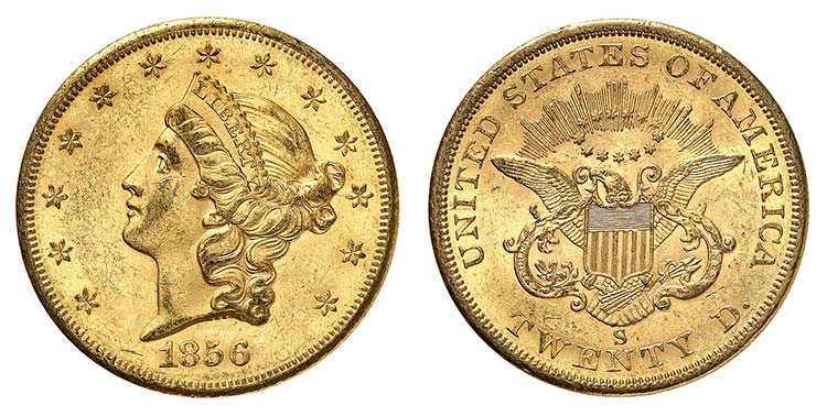 20 Dollars 1856 S, San Francisco. ... 