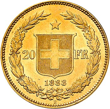 Confédération - 20 francs 1888 ... 