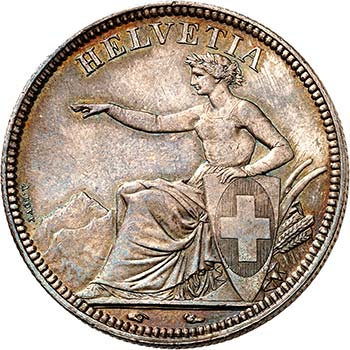 Confédération - 5 Francs 1850 A, ... 