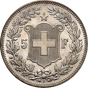 Confédération - 5 Francs 1907 B, ... 