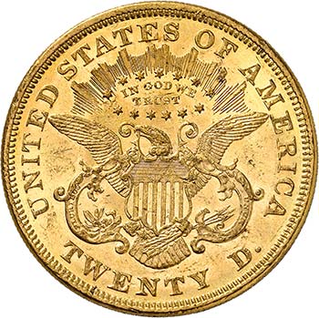 20 Dollars Coronet Head 1871.  ... 