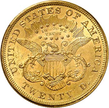 20 Dollars Coronet Head 1873. ... 