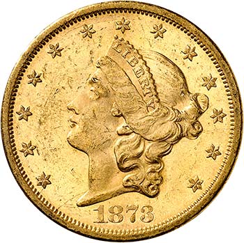 20 Dollars Coronet Head 1873 S,  ... 