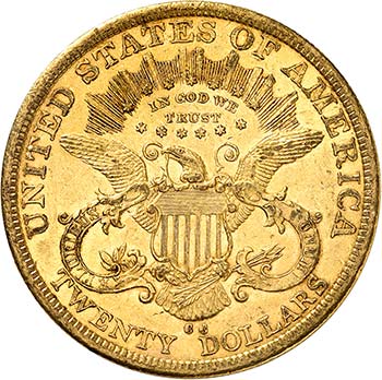 20 Dollars Coronet Head 1878 CC, ... 