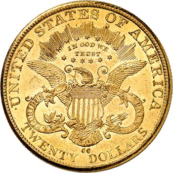 20 Dollars Coronet Head 1892 CC, ... 