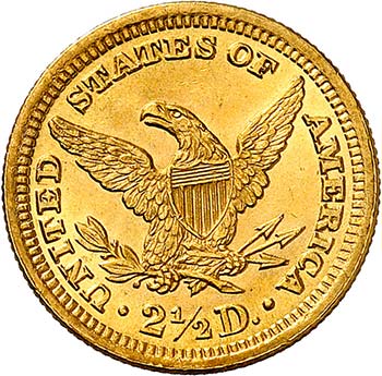 2,5 Dollars Coronet Head 1874. ... 