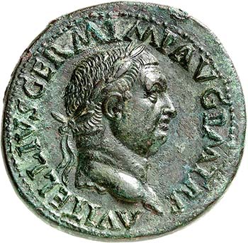 Vitellius 69. Sesterce 69, Rome. A ... 