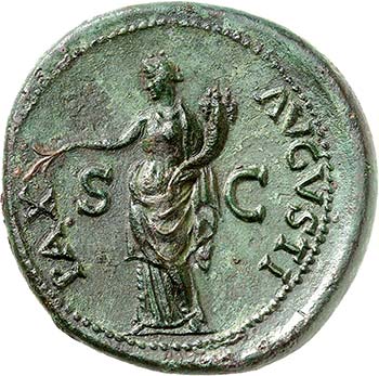 Vitellius 69. Sesterce 69, Rome. A ... 
