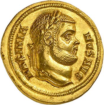 Maximien Hercule, 286-305. Aureus ... 
