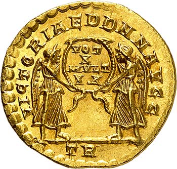 Constans II, 337-350. Solidus 345, ... 