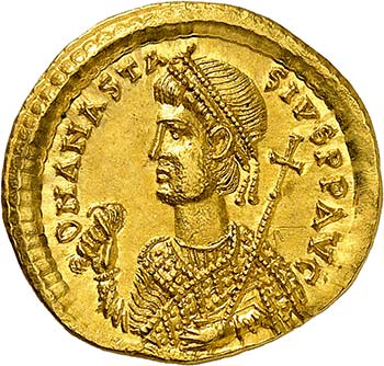 Anastase I, 491-518. Solidus ... 