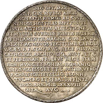 Médaille en argent 1538, par ... 