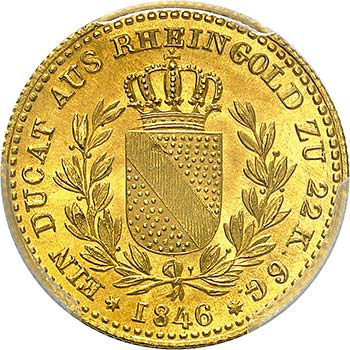 Bade - Léopold, 1830-1852.  Ducat ... 