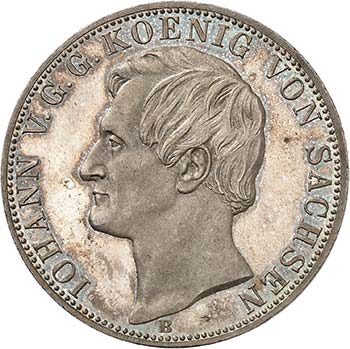 Saxe  - Jean, 1854-1873.  Double ... 