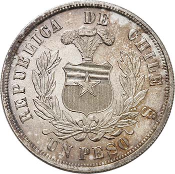République du Chili - Pesos 1881, ... 