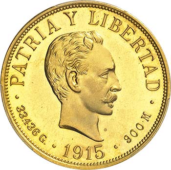 20 Pesos 1915, Philadelphia. ... 