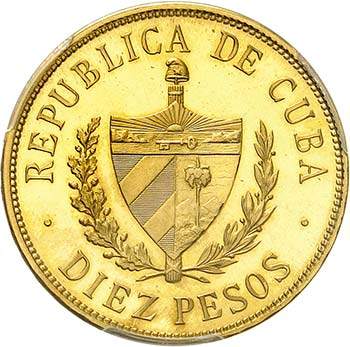 10 Pesos 1915, Philadelphia. ... 