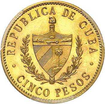 5 Pesos 1915, Philadelphia. FRAPPE ... 