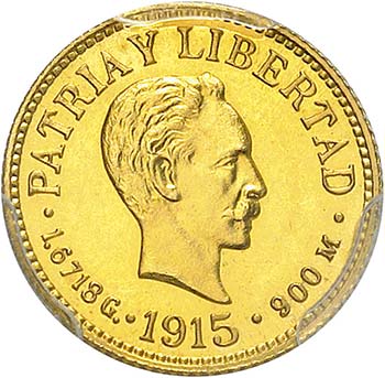 1 Peso 1915, Philadelphia. FRAPPE ... 