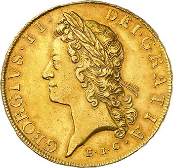 Georges II, 1727-1760. 5 Guinées ... 