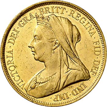 Victoria, 1837-1901.  5 Souverains ... 