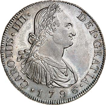 8 Reales 1796 NG-M, Nouveau ... 