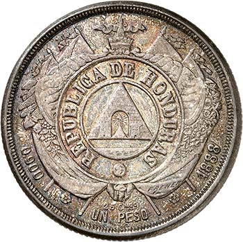 République, 1839-.  Peso 1888. ... 