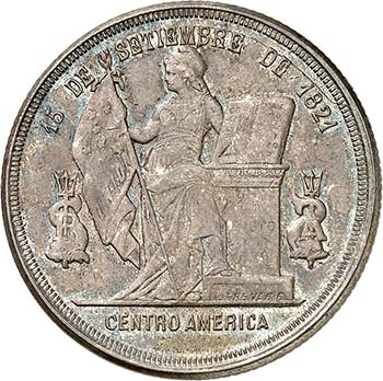République, 1839-.  Peso 1888. ... 
