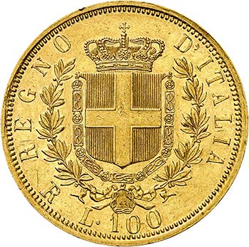 100 Lire 1878 R,Rome. Buste à ... 