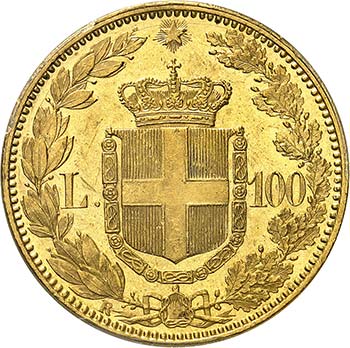 100 Lire 1883 R,Rome. Buste à ... 