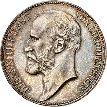 Jean II, 1858-1929.  5 Francs ... 