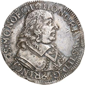 Honoré II, 1604-1662.  Ecu 1651. ... 